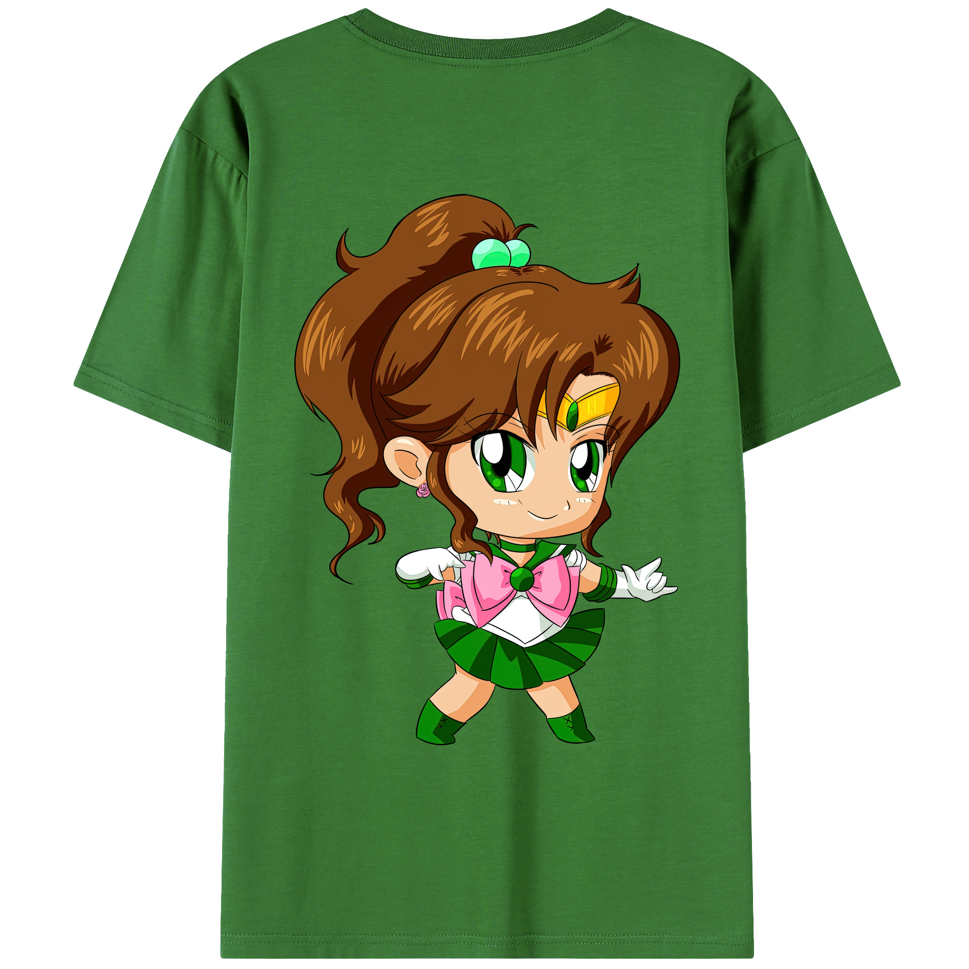 （画像用） 美少女戦士セーラームーン 木野 まこと きの まこと Sailor Moon Kino Makoto （セーラージュピター；Sailor Jupiter） レディース半袖Tシャツ(バックプリント)